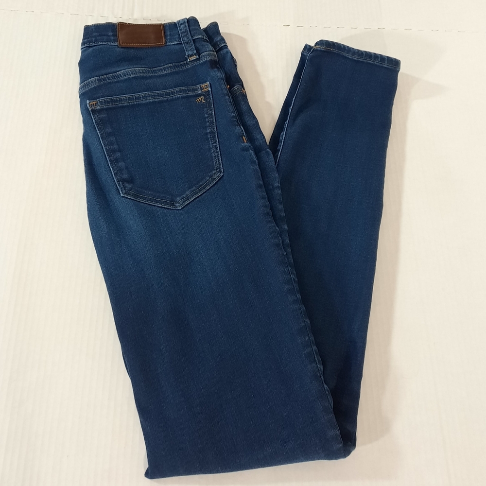 Madewell Tall 9" Mid-Rise Skinny Jeans in Larkspur Wash: Tencel Denim Edition
